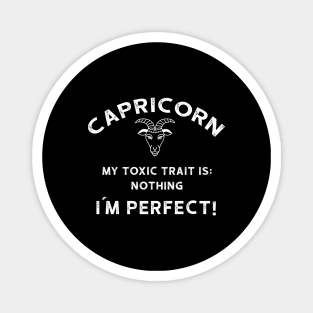 Zodiac sign Capricorn outfit with character traits Magnet